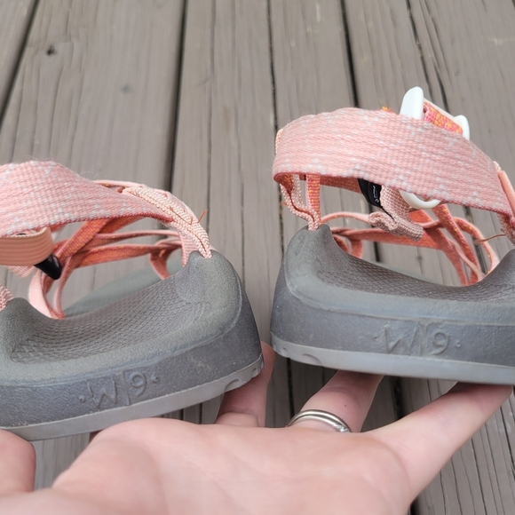 Chaco ZX/2 Unaweep Espiga Peach Classic Strappy Vibram Sole Hiking Sandals 9 - Picture 6 of 9